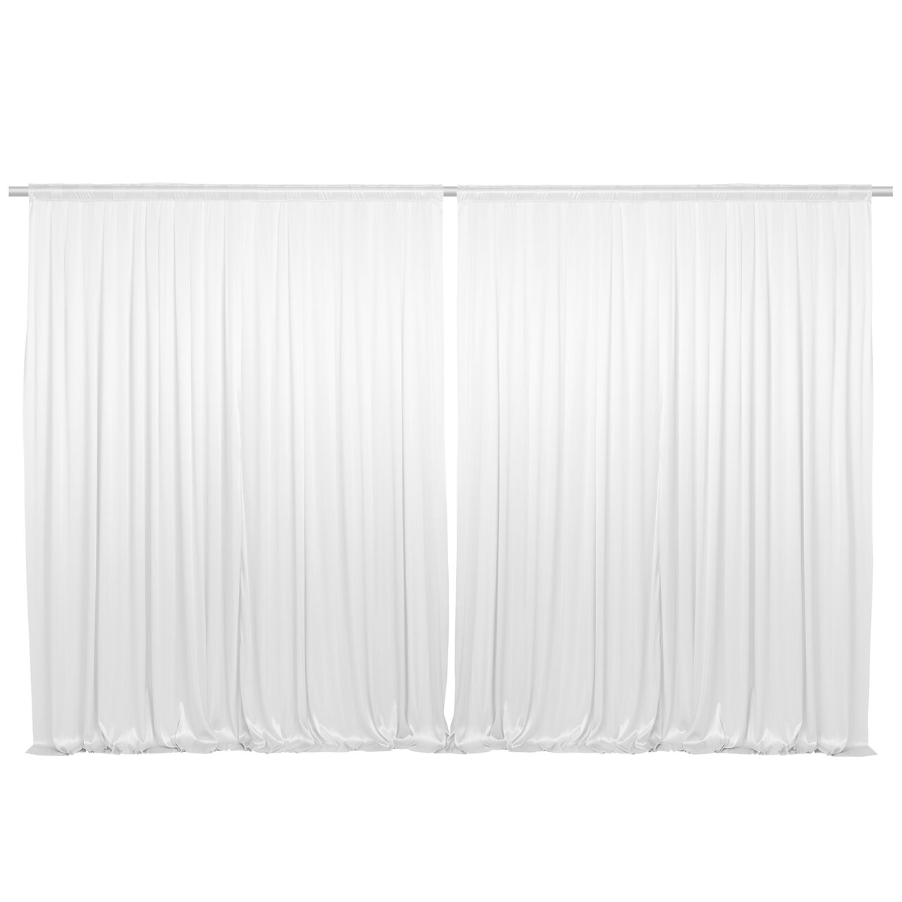 Lann's Linens (Set of 2) Photography Backdrop Curtains - Split Background for Wedding, Party or Photo Booth